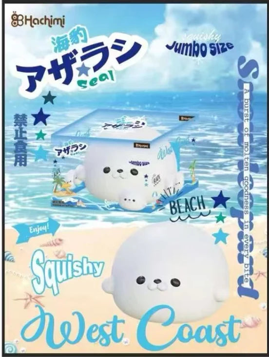 Hachimi Super Jumbo Winter Seal Dango Squishy---White
